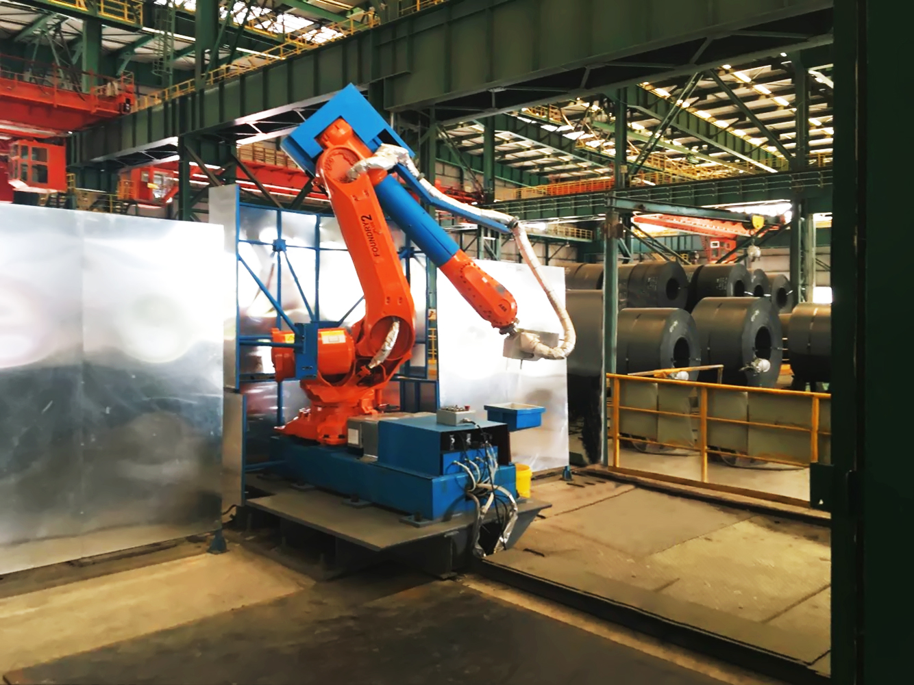 机器人热喷号机